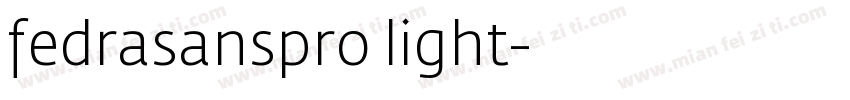fedrasanspro light字体转换